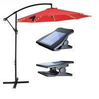 Patio Umbrella Solar Lights, Umbrella Lights Outdoor Patio With 8 Lighting Modes, 3.7V Solar Panel Clip 112 Led Outdoor Waterproof Umbrella Solar Lights For Patio Beach Camping Tents Decorate