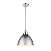 Somerville 12'' Wide 1-Light Pendant - Polished Nickel