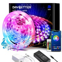 Daybetter Led Lights For Bedroom, 20Ft Led Strip Light, 5050 Rgb Color Changing Lights For Room Party Decor