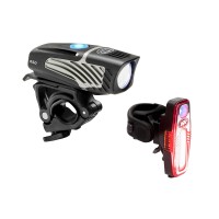 Niterider Lumina Micro 650 Front Bike Light Sabre 110 Rear Bike Light Combo Pack, Black (7711)