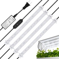 Litever Grow Led Light Strip Kits For Plants, 45W, Full Spectrum White Grow Lights, Easy Installation. Good For Indoor Plant Grow Shelf, Greenhouse, Grow Cabinets