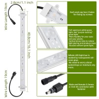 Litever Grow Led Light Strip Kits For Plants, 45W, Full Spectrum White Grow Lights, Easy Installation. Good For Indoor Plant Grow Shelf, Greenhouse, Grow Cabinets