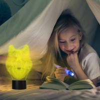 This color changing lamp animal creates a visual emphasis in the interior of your bedroom living room kids room office shop bar or creative space Get 1 for your children in Christmas as a gift Why Choose Our 3D Night Lamp 1 The light changes 7 different c