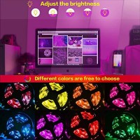 100Ft/30M 5050 Rgb Led Strip Lights, Led Strip Light, Controlled Via Smart App, Sync With Music, Led Strips Are Ideal Decoration For Bedroom,Home, Bar And Party(100Ft)