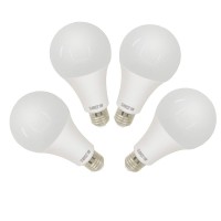 Dera 4 Pack E26 E27 Base Dc12V-24V Led Light Bulb 12 Volt Low Voltage Bulbs 18W For Home, Landscape Garden Yard, Rv Lighting,Boat,Camper Lamp (4Pcs Cold White, 18W)