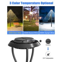 60W Led Post Top Light With Photocell Etl&Dlc Listed 8400Lm Adjustable Cct 3000K/4000K/5000K Led Pole Top Light Ip65 Waterproof For Outdoor Commercial Pole Light Fixture Ac100-277V