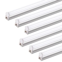 Barrina (Pack Of 6) Led T5 Shop Light 3Ft, 6500K (Super Bright White), Utility Shop Light, Ceiling And Under Cabinet Light, Etl Listed, Corded Electric With Built-In On/Off Switch