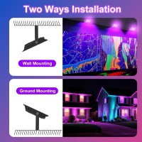 Tsun 30W Led Black Lights 2 Pack Blacklight Flood Light Outdoor Waterproof Blacklight Spotlights For Fluorescent Neon Glow In