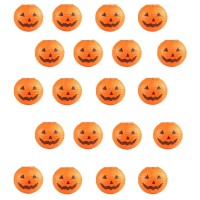 Jangostor 20 Pcs Halloween Pumpkin Paper Lantern Jack O Lantern Pumpkin Hanging Paper Lantern For Halloween Party Parties Garden