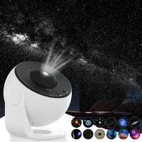 Elec3 Star Projector Galaxy Projector, Smart Galaxy Light Works With Alexa, Google Assistant Music Speaker Remote Control Night Light Projector For Kids Adults Bedroom Game Room Home Theatre Decor