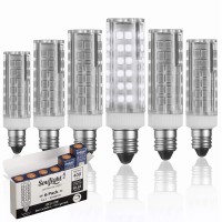 E11 Led Bulbs - 5W - 50W Halogen Replacement - Dimmable - Mini-Candelabra Base Light Bulb - Replaces T4 /T3 Jde11 - Day Light 6000K - For Ceiling Fans, Cabinet Lighting, Sconce & More- 6 Pack