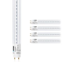 Parmida 4 Pack 4Ft Led T8 Ballast Bypass Type B Light Tube, 18W, Ul-Listed For Single-Ended & Dual-Ended Connection, 2200Lm, Clear Lens, T8 T10 T12, Ul - 5000K