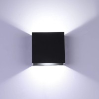 Lightess Mini Led Wall Sconces Dimmable 10W Modern Wall Lamp Black Up Down Wall Mount Lights Mini Metal For Living Room Hallway