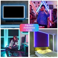 Tjoy Led Strip Lights With 44 Key Remote Control 50Ft, Multi-Color Rgb Led Lights, Color Changing Led Light Strip For Bedroom, Led Strip Lighting For Room Decor Aesthetic, Tv, Diy