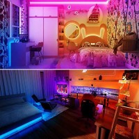 Tjoy Led Strip Lights With 44 Key Remote Control 50Ft, Multi-Color Rgb Led Lights, Color Changing Led Light Strip For Bedroom, Led Strip Lighting For Room Decor Aesthetic, Tv, Diy