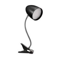 Energetic Smarter Lighting Clip On Light For Bed, Non-Dimmable Clip On Reading Light For Bed, 4000K Cool White, 3.5W 240 Lm Desk Lamp With Clamp, Eye Protection, Etl Listed, Black