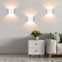 Lightess Modern Wall Sconce Dimmable 10W Hardwired Up Down Wall Mount Lights Indoor Mini Metal Led Wall Lamp For Living Room Be