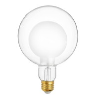 Flsnt G125 Decorative Dimmable Globe Led Edison Bulbs, 2700K Soft White, 7W(40W Equivalent), 400Lm, E26 Medium Base, Cri90, Frosted Glass Finishing