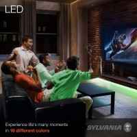 Sylvania Led Remote Control Mosaic Flexible Light Strip Starter Kit, 16 Color Options, Dimmable, 10 Feet - 1 Pack (65482)