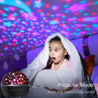 Night Light Projector 360 Degree Rotation Night Light For Kids Moon And Star Projector Nightlight 8 Color Changing Night Lights