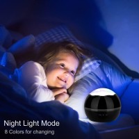 Night Light Projector 360 Degree Rotation Night Light For Kids Moon And Star Projector Nightlight 8 Color Changing Night Lights