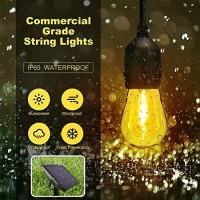 27Ft Solar Outdoor Led String Lights Weatherproof Strand With 12 Lights For Patio, Porch, Deck, Party Garden(27Ft)