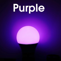 Energetic A19 Purple Light Bulb 3W Equivalent 40W E26 Base Nondimmable Led Bulb For Christmas Halloween Party Decoration Hom