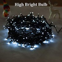 Solar Christmas Lights, 78.8Ft 200 Led Solar String Lights Outdoor Waterproof, 8 Lighting Modes Solar Fairy Lights For Indoor/Outdoor Garden, Patio, Yard, Christmas,Wedding Party Decor (White)