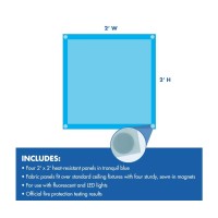 CLASSROOM LIGHT FILTERS 2X2 BLUE