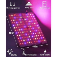 Dommia Grow Lights For Indoor Plants Ultrathin Plant Light Invisible Under Cabinet Full Spectrum Grow Lights With 144 Leds L