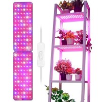 Dommia Grow Lights For Indoor Plants Ultrathin Plant Light Invisible Under Cabinet Full Spectrum Grow Lights With 144 Leds L