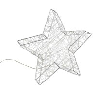 Idena 30470 Led Decorative Star Light Metal With 120 Leds In Warm White 6 Hour Timer Function Battery Operated Approx 38 X 3