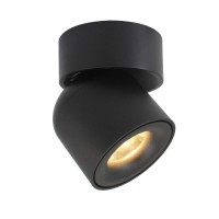 Aisilan Led Cob Adjustable Dimmable Ceiling Spotlight Directional Spot Light Black Downlight 7W 3000K Warm White Black Aluminum Spotlight For Hallway Gallery Display Kitchen Living Room