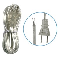 Ecudis Lamp Kit, Silver Finish Table Lamp Wiring Kit With 8 Inch Harp, 3-Way Socket 2 Pieces 12