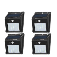 Solar Sensor Lights Outdoor 30 Led Waterproof Security Solar Motion Sensor Wall Lights For Fence Patio Deck Yard Garden With Motion Activated Auto On/Off