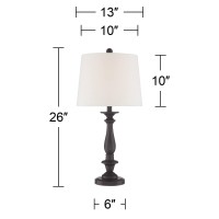 Regency Hill Percy Traditional Table Lamps 26