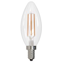 Bulbrite Item 776756, 4 Watt Led Filament Light Bulb, Fully Dimmable, 2700K E12 E12 Candelabra Base, High Cri For Truer Color Renderring (Pack Of 10)