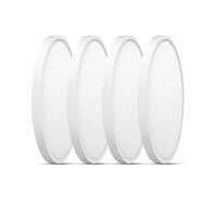 Taloya Led Flush Mount Ceiling Light 4 Pack 5000K 89 Inch Daylight White Surface Mounted Lighting Fixture For Low Ceilings Are