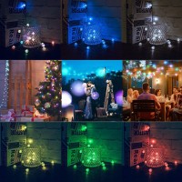 Beewin Globe String Lights For Bedroom Crystal Crackle Ball Lights 17 Vibrant Color 10Ft 30 Led Usb Operated With Remote Fairy L