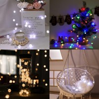 Beewin Globe String Lights For Bedroom Crystal Crackle Ball Lights 17 Vibrant Color 10Ft 30 Led Usb Operated With Remote Fairy L