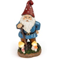 Vp Home Mystic Mushroom Gnome Solar Powered Led Outdoor Decor Garden Light Great Addition For Your Garden, Solar Powered Light Garden Gnome, Christmas Decorations Gifts