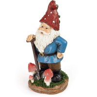 Vp Home Mystic Mushroom Gnome Solar Powered Led Outdoor Decor Garden Light Great Addition For Your Garden, Solar Powered Light Garden Gnome, Christmas Decorations Gifts