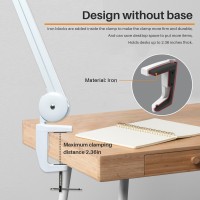 Bemelux Led Desk Lamp With Clamp Dimming Task Lamp For Reading Desktop Office Workbench Table Architect Sewing Study Home Craft