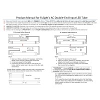 Fulight 4Pack Type B He80T57W Rotatable 22Inch 7W F14T5D Doubleend Powered Led Tube Light 110120V Ac Daylight 6000K