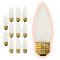 Goodbulb 25 Watt Torpedo Light Bulbs | B10 Frosted Finish Medium E26 Base 2700K Soft White Etf | Dimmable 25W 175 Lumens | Decorative Chandelier Bulbs | Incandescent 12 Pack