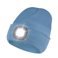 Gafres Led Beanie With Light, Unisex Rechargeable Led Headlamp Hat, Warm Knit Hat For Winter Safety, Head Light For Outdoor Dog Walking,Gifts For Men Women Dad