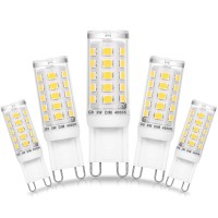 Ziomitus Dimmable G9 Led Bulbs 3W 4000K Nautral White,Replace 20W 25W 30W G9 Halogen,Ac120V 0-100% Dimming G9 Led Bulbs 3W Neutral 300Lm For Chandelier Ceiling Pendant Lighting,No Flicker,5Pack