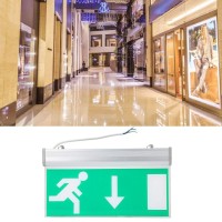 Simlug Led Emergency Exit Light, Exit Lighting Sign, 110-220V Stations Entertainment Venues For Library Supermarkets