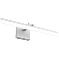 Solfart Modern Dimmable Led Rotatable Vanity Light Fixtures Silver Aluminum For Bathroom Wall Light 5500K White Light