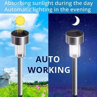 Solar Lights Outdoor Waterproof, Stainless Steel Led Landscape Lighting Outdoor Solar Lights For Outside Solar Garden Lights For Pathway, Walkway, Patio, Yard, Lawn - 12 Pack ( Multicolor )